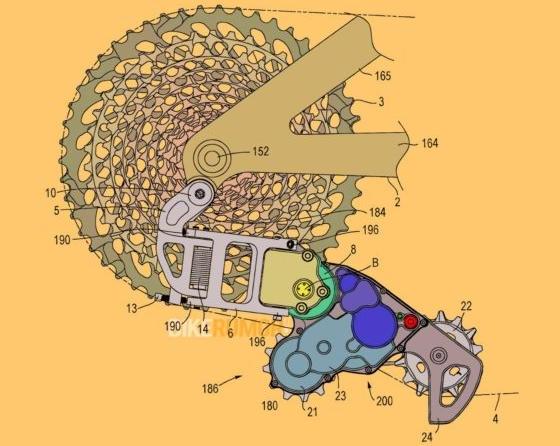 Sram разрабатывает электрический переключатель скоростей велосипеда с генератором