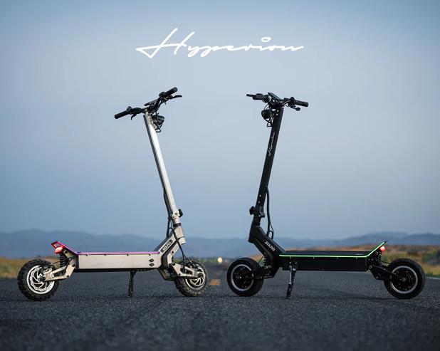 По 4500Вт на колесо и больше 100км\ч. Скоростной электросамокат Solar Scooters Hyperion готовится в выходу